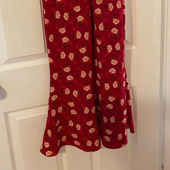 Karl Lagerfeld Paris slip dress, Sz 2, Red and pink - Picture 3 of 5